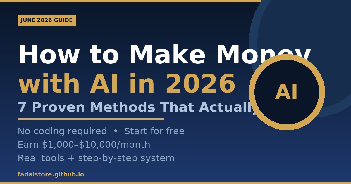 How to Make Money with AI in 2026 (7 Proven Methods That Actually Work)