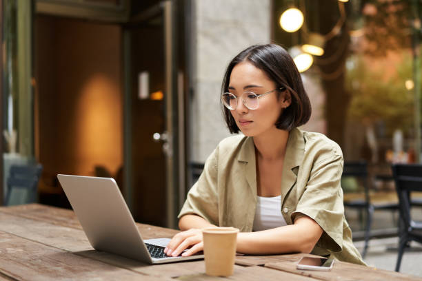 Remote Worker Taking a Break in a Cafe